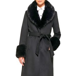 Karl Lagerfeld Fur Collar Coat (M)